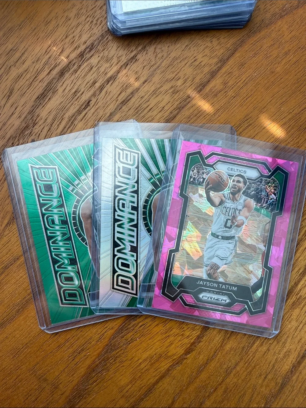 Panini Jayson Tatum Pink & Green Dominance Prizm Trading Card